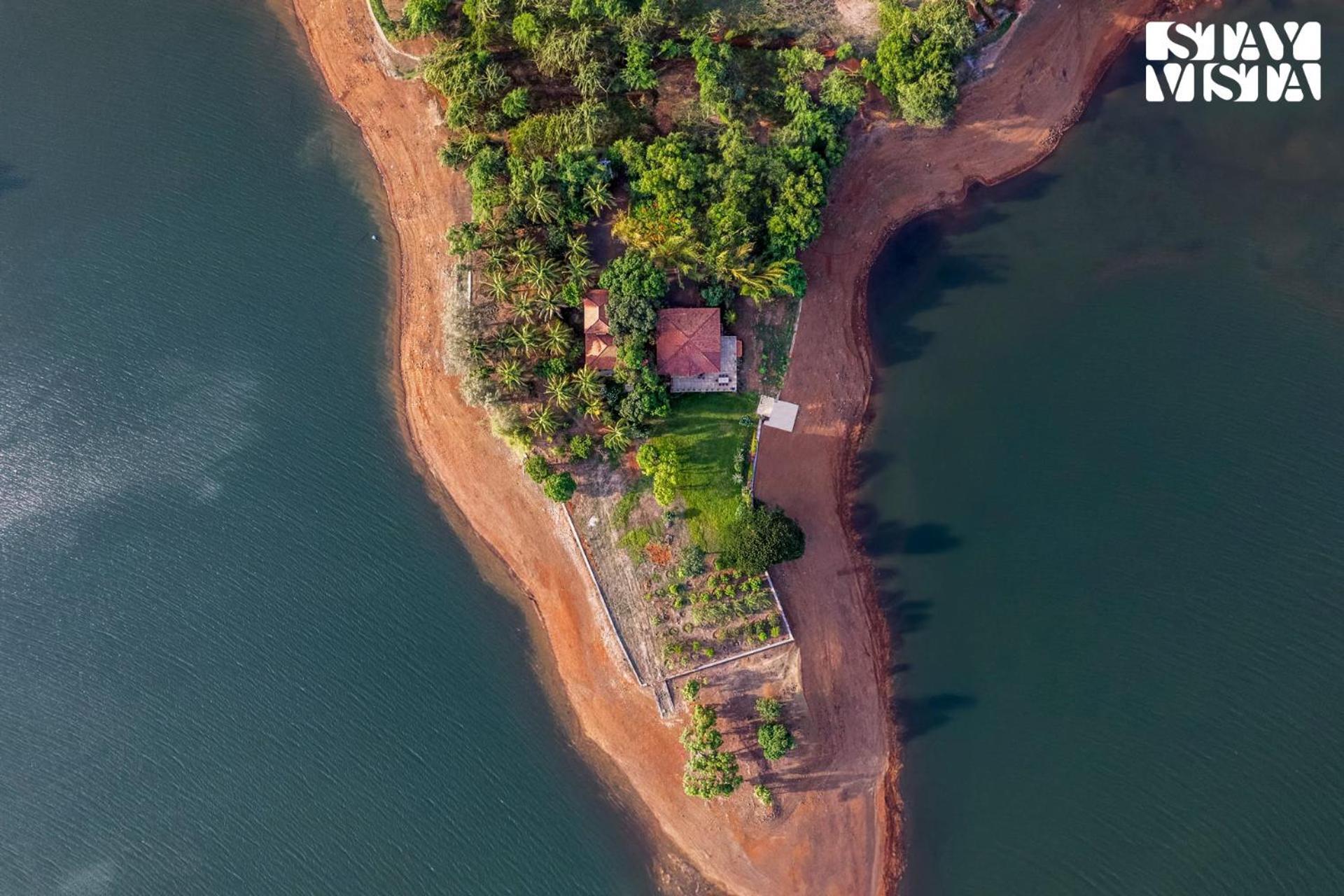 Stayvista At Three Shores With Lake View & Alfresco Dining Khamshet Dış mekan fotoğraf